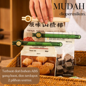 Segel Penjepit Plastik Snack Klip Seal Penutup Makanan Alat Jepit Dengan Magnet - Foto 3