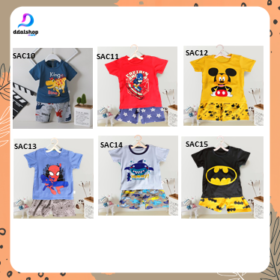 Setelan anak laki-laki import stelan piyama katun stretch usia 1-9tahun - Foto 3