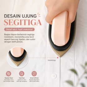 Setrika Mini Traveling Strika Lipat  Gosokan Baju Strikaan Listrik Iron Portabel - Foto 4