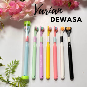 Sikat Gigi Anak Dewasa 2 In 1 Toothbrush Dental Care Pembersih Gigi Travel Portable Silikon Lembut - Foto 8