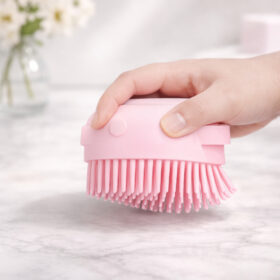 Sikat Mandi Silikon shower brush sikat badan Dispenser 80ml Portable - Foto 6