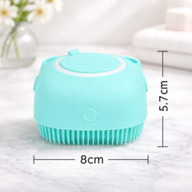 Sikat Mandi Silikon shower brush sikat badan Dispenser 80ml Portable - Foto 9
