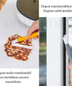 Sikat Pembersih Wastafel Sudut Dapur  Wajan Kompor Gelas Botol Susu Brush Multifungsi Bahan Silikon - Foto 2
