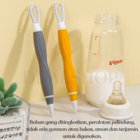 Sikat Pembersih Wastafel Sudut Dapur Wajan Kompor Gelas Botol Susu Brush Multifungsi Bahan Silikon - Foto 4