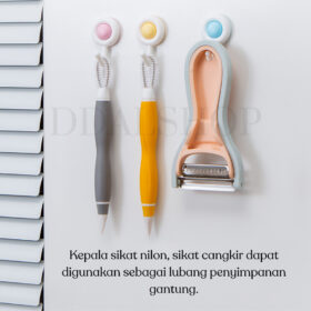 Sikat Pembersih Wastafel Sudut Dapur Wajan Kompor Gelas Botol Susu Brush Multifungsi Bahan Silikon - Foto 7