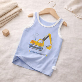 Singlet Kaos Dalam Anak Laki Laki Import Bahan Katun Combed Good Quality 2-9 tahun - Foto 9