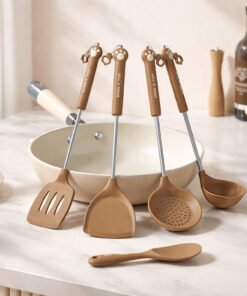 Spatula Silikon Alat Masak Set Sodet Sendok Nasi Sup Silicon Kualitas Food Grade Tahan Panas - Foto 2