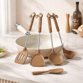 Spatula Silikon Alat Masak Set Sodet Sendok Nasi Sup Silicon Kualitas Food Grade Tahan Panas - Foto 2