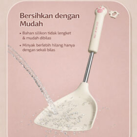 Spatula Silikon Alat Masak Set Sodet Sendok Nasi Sup Silicon Kualitas Food Grade Tahan Panas - Foto 3