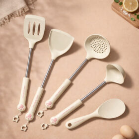Spatula Silikon Alat Masak Set Sodet Sendok Nasi Sup Silicon Kualitas Food Grade Tahan Panas - Foto 5