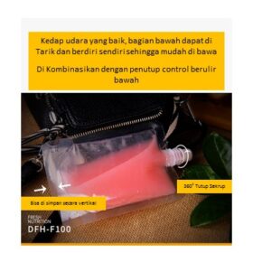 Standing Pouch plastik kemasan pouch minuman minyak cairan 100ml 300ml 400ml 500ml Transparant 50pcs - Foto 3