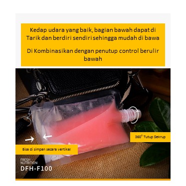 Standing Pouch plastik kemasan pouch minuman minyak cairan 100ml 300ml 400ml 500ml Transparant 50pcs - Foto 3