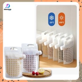 Standing Pouch Tas Plastik Tempat Penyimpanan Beras Kemasan Makanan Transparan Foodgrade Portable - Foto 5