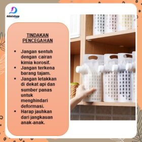 Standing Pouch Tas Plastik Tempat Penyimpanan Beras Kemasan Makanan Transparan Foodgrade Portable - Foto 7