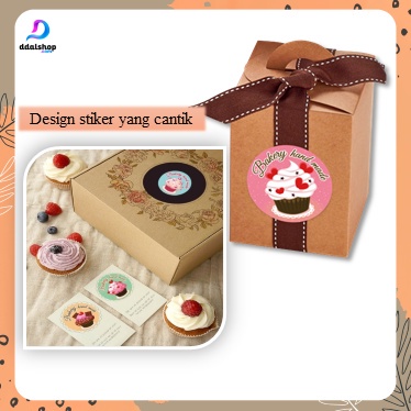 Stiker Label Makanan Home Made Sticker Bulat Kecil Tempel ukuran 2,5cm - Foto 6