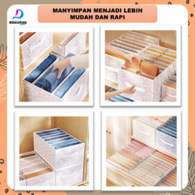 Storage Box Underwear Organizer Kotak Penyimpanan Pakaian Dalam Kaos Kaki Waterproof - Foto 6
