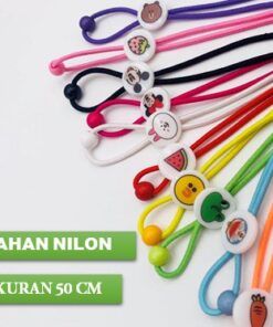 strap mask tali masker kalung anak gantungan masker leher tali lanyard masker hijab motif lucu - Foto 2