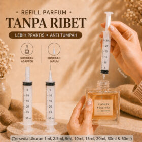 Suntikan Parfum Decant  Pump Dispenser Pemindah Parfume Botol Kaca Refil - Foto 1
