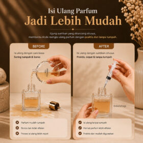 Suntikan Parfum Decant  Pump Dispenser Pemindah Parfume Botol Kaca Refil - Foto 3