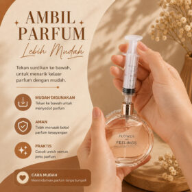 Suntikan Parfum Decant  Pump Dispenser Pemindah Parfume Botol Kaca Refil - Foto 4