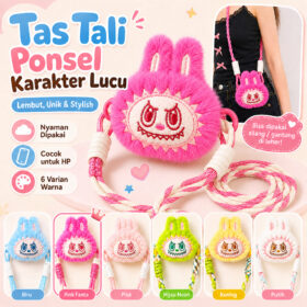 Tali Hp Gantungan Labubu Aksesories Handphone Lucu Selempang Aesthetic - Foto 1
