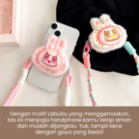 Tali Hp Gantungan Labubu Aksesories Handphone Lucu Selempang Aesthetic - Foto 4