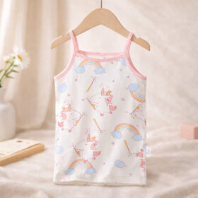 Tanktop Singlet anak perempuan Tengtop Motif Lucu bahan katun usia 2-14tahun - Foto 6