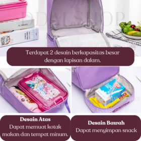 Tas Bekal Makanan Lunch Bag Karakter Hadiah dan Bingkisan Souvenir Ulang Tahun Anak-anak - Foto 2