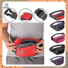 Tas Pinggang Pria/Wanita Waistbag Selempang Import Bahan Nylon Waterproof Anti Air - Foto 1