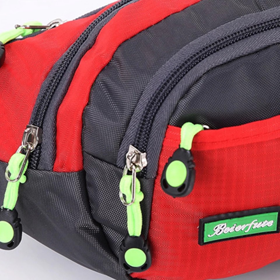 Tas Pinggang Pria/Wanita Waistbag Selempang Import Bahan Nylon Waterproof Anti Air - Foto 3
