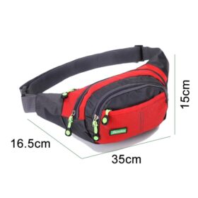 Tas Pinggang Pria/Wanita Waistbag Selempang Import Bahan Nylon Waterproof Anti Air - Foto 6