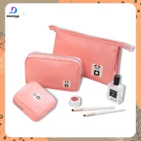 Tas Pouch Kosmetik Travel Bag Dompet Make Up Wanita Import Serbaguna Bahan PU Lembut - Foto 2