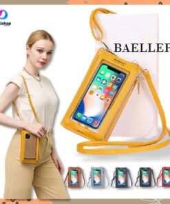 Tas Selempang Wanita Import Dompet Hp Pocket Touch Screen Transparant Slingbag Multifungsi - Foto 2