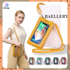 Tas Selempang Wanita Import Dompet Hp Pocket Touch Screen Transparant Slingbag Multifungsi - Foto 2