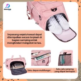 Tas Sport Ransel Backpack Selempang untuk Travel olahraga Multifungsi Kapasitas Besar - Foto 5