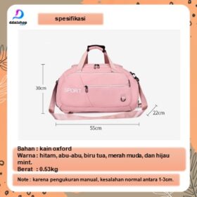 Tas Sport Ransel Backpack Selempang untuk Travel olahraga Multifungsi Kapasitas Besar - Foto 9