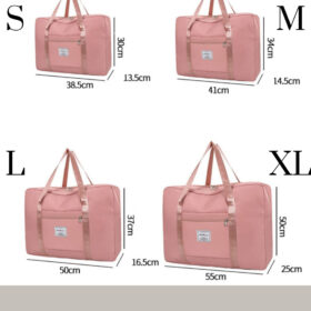 Tas Travel Bahu Jinjing Wanita Bag Jumbo Lipat Anti Air Cocok Untuk Travelling Sport Olahraga - Foto 7