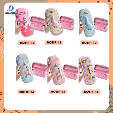 Tempat Kotak Pensil Anak 3D Karakter Cars Astronot Galaxy Aesthetic Bahan EVA Timbul Anti Air - Foto 5