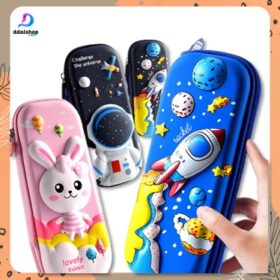 Tempat Kotak Pensil Anak 3D Karakter Cars Astronot Galaxy Aesthetic Bahan EVA Timbul Anti Air - Foto 8