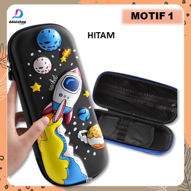 Tempat Kotak Pensil Anak 3D Karakter Cars Astronot Galaxy Aesthetic Bahan EVA Timbul Anti Air - Foto 9