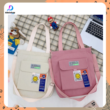 Totebag Kanvas Polos Premium Jinjing Selempang Tote Bag Resleting Multifungsi - Foto 7