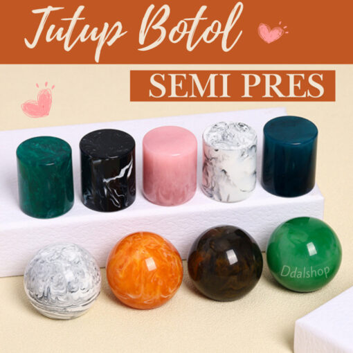 Tutup Botol Parfum Spray Marmer Pump Bottle Cap Semi Press Unik - Foto 1