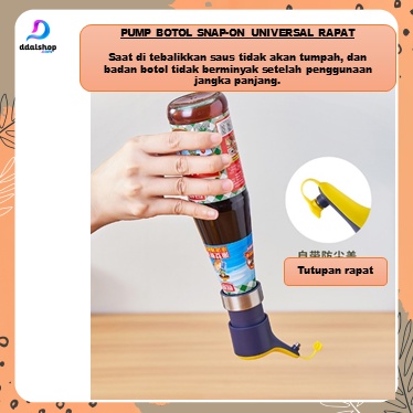 Tutup Botol Press Pump Bottle Saus Kecap Sirup Minyak Pencetan Botol - Foto 2