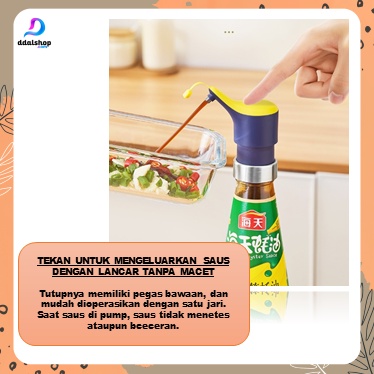 Tutup Botol Press Pump Bottle Saus Kecap Sirup Minyak Pencetan Botol - Foto 4