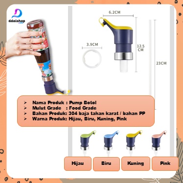 Tutup Botol Press Pump Bottle Saus Kecap Sirup Minyak Pencetan Botol - Foto 7